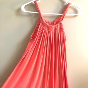 Peach/orange Cotton Dress